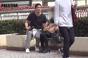 Asian Babe Sucks and Fucks with Big Tits Toy