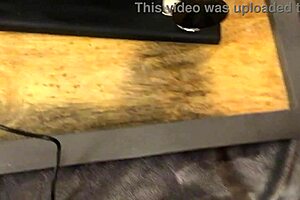 Granny Bambi tests new toy with wild bj and cum in mouth