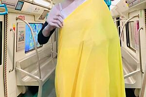 The stepmother exposed herself on the metro, causing quite a stir