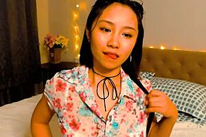 She is an Asian girl and very small