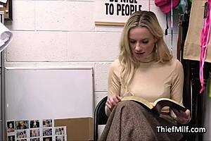 yo, dildo thief MILF caught and screwed hard at work