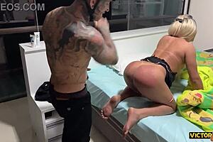 Blonde Transsexual Shemale Crossdressing Moans Loudly During Amateur Sex Part One