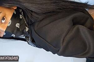 guided solo masturbation with bandana and lipstick