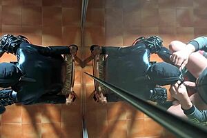 chairtied face fucking ends with cum in mouth