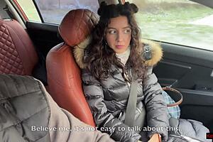 Katty West craves one last public car fuck with her boyfriend before their breakup. She’s wild for cum on her face!