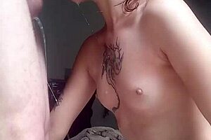 Latina submissive wife trained for deep throat domination, swallows every drop