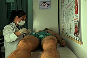 patient gets erection in front of the nurse during exam