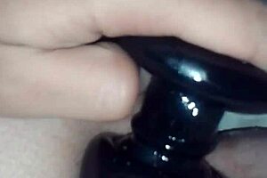 wow, jimena simpson banging that black dildo hard!