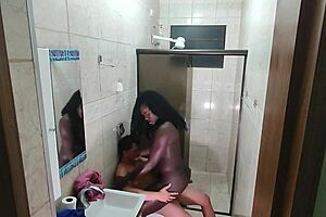 Hidden Cam Catches Latina On Young Cock