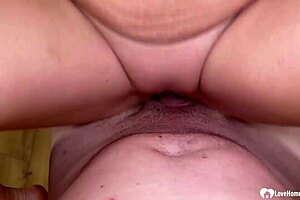 mature redhead neighbor sucks my hard cock with blue eyes