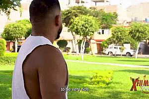 Muscular Trainer Pounds Young Latina Hard?