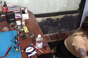 Couldn't pay the technician, so I sucked his dick 😏