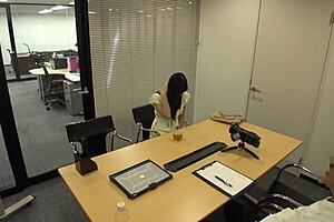 In the casting, the cute japanese teen shows her natural tits for the first time in fake idol audition.