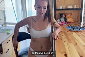 He SHOWS All the Hot SPOTS for SEX in His HOUSE to His Teen Bunny!