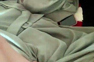 damn, check this asian beauty in hijab getting wild on hari raya lebaran with her natural tits bouncing outdoors