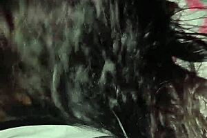 Kitty's inexperienced mouth on a throbbing Colombian cock