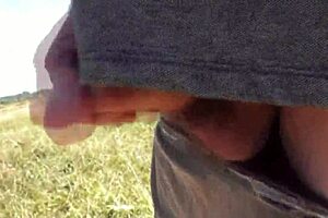 Ever seen a sexy blonde jerk off a stranger on a wild beach?