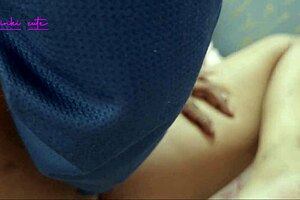 first time anal fingering turns into wild homemade action. she squirms as fingers explore deep.
