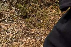 chubbykaot flashing again out in the wild forest
