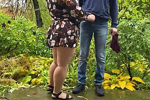 Couple Pees Together in Public for Kinky Outdoor Fun