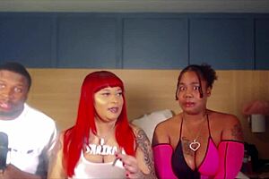 i joined this homebody ten man gangbang orgy with ebony latina and indian babes