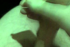 Just chilling outside at night with huge cock