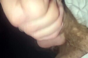 public cumshot and intense handjob in car with loud moans