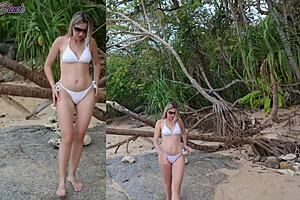 Milf Cheats with Photographer for Risky Beach Sex Encounter