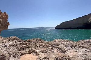Found a Tourist Cave in Portugal and Explored It Our Naughty Way with Damiana