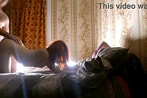This Asian bitch gets pounded hard from behind in a steamy session