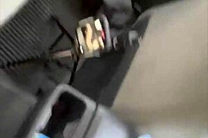 Skinny Young Hooker Fucked Behind Truck, Kneels for Mouth Cum Load in Public