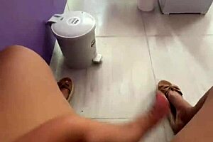 I'm fuckin my pussy in public right in front of my clients, oops!