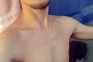 Young Brazilian Exhibitionist Flashes In Bathroom After Waking Inspired