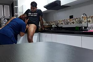 I got the employee to screw me in the kitchen