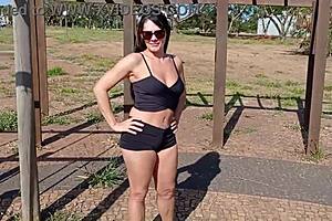 Stunning Brazilian influencer stops me on the street for a wild public blowjob. Her curvy ass and natural tits are unforgettable!