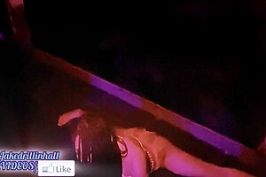 sexxxy naturelle gets wild at the club, taking her virgin asshole for a rough ride