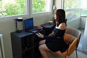 Stepmom Smashes Laptop for Wild Sex