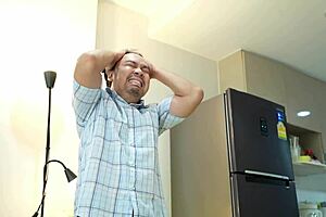 Husband catches wife cheating with friend.