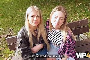 Oh man, this hot playful blonde Zlata Shine is cheating on her girlfriend with the big boss 😘