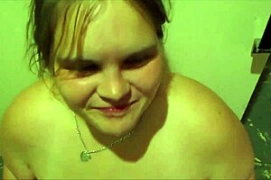 young babe, get that mouth fucked hard on kitchen floor!