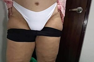 My mother-in-law's perfect sexy ass before bedtime, so hot! 🔥