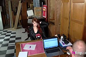 Horny Shy Redhead Teen Teases In Casting, Blowjob And Riding First Time