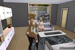 A friendly family gathers for everyday moments. They share stories and laughs together.