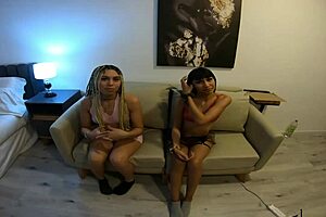 First Halloween Threesome with Two Young Argentinian Babes in Cowgirl and Doggystyle