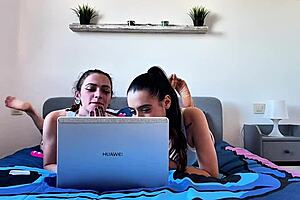 Briseida Myers And Malafalda Explore Each Other's Sweet Pussies In First-Time Lingerie Tease