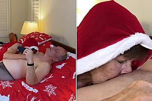 Granny Carmen Claus ends Christmas in July as dedicated cocksucker