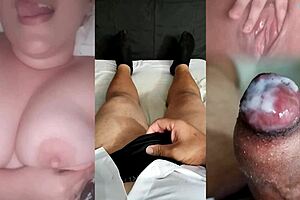 My ex came over to tease me with her tits until I came for her, watch on sheer red