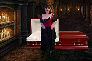 I love being Granny Vampyra pegging and sucking cock then drinking cum like a vampire.