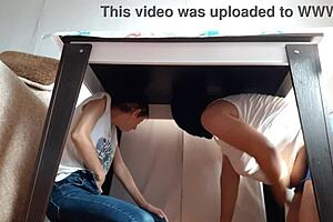 Why Do We Hide Under The Table Masturbating While Stepparents Are Around?