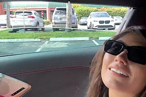 Sneaky teen couple enjoys public outdoor sex in a household fantasy